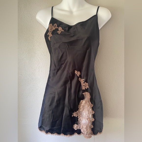 Victoria's Secret Black Satin Dress - Picture 1 of 3